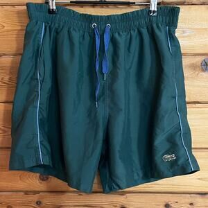 Lacoste Green Vintage Green Swim Shorts Sizes XL